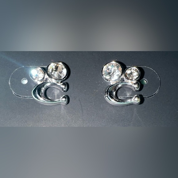 Coach Crystal Cluster Stud Earrings - Picture 3 of 3